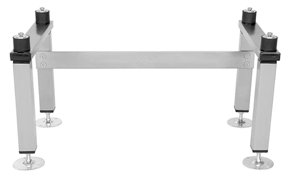 Daikin Standkonsole aus Metall, vier Beine mit verstellbaren Fußplatten, ausgelegt für die Montage von Wärmepumpen Außengeräten, robust und stabil.